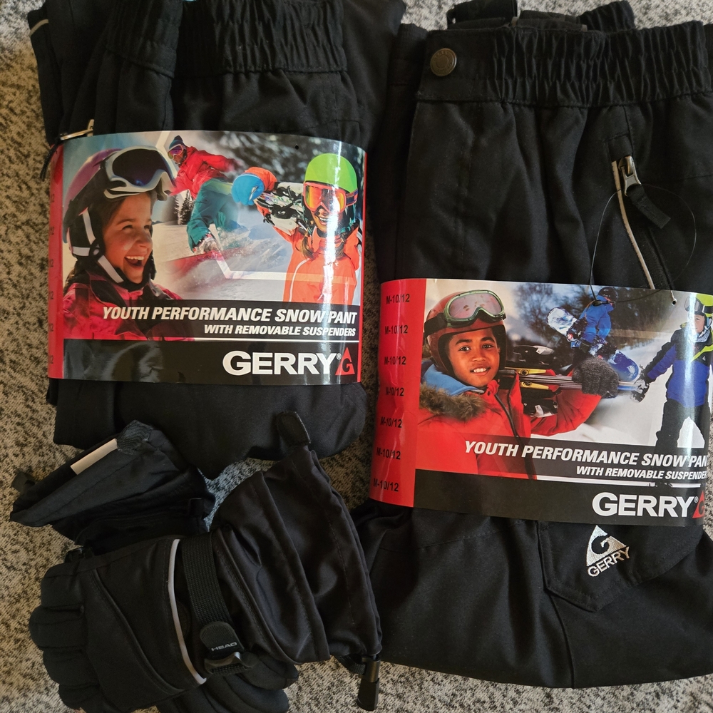 Gerry Youth Performance Snow Pants with Gloves